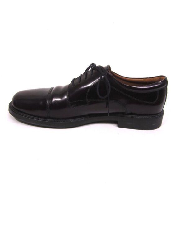 Johnston & Murphy Men\'s Size 12M Minzer Dark Burgundy Oxford Dress Shoe Cap Toe
